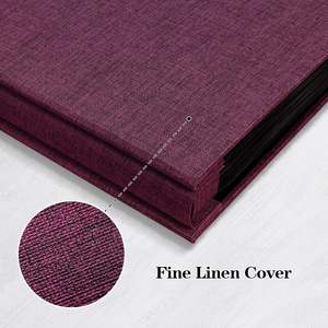 Livre d'or de mariage personnalisé en lin, album photo, scrapbook, livre de souvenirs pour fiançailles et anniversaire avec design personnalisé - Product Image 5