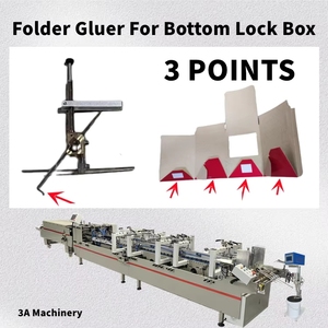 CQT900YG-2 Pre-folded Bottom Lock <b>Box</b> philippines <b>small</b> <b>box</b> gluer machine Pasting Machine for Southeast Asian Packaging Hubs - Product Image 5