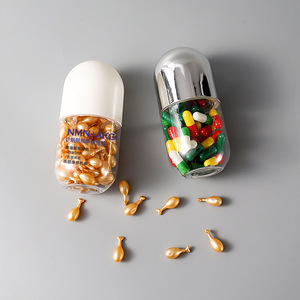 ขวดพลาสติก PS รูปทรงกลมสำหรับบรรจุอาหารเสริมและวิตามิน ความจุ 200 มล./250 มล. สำหรับบรรจุภัณฑ์อาหารเสริม การจัดเก็บ และการเดินทาง - Product Image 2