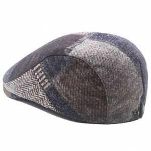 Gorro de Boina Británica para Hombre, Diseño de Tweed, Cálido y Cortavientos para Otoño e Invierno, Gorro de Boina con Visera, Estilo Ivy, para Hombre - Product Image 6
