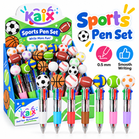 Stylo Gel Sportif KAIX avec Encre Gel Multicolore Rétractable, Logo Personnalisé Football Basketball, Grande Capacité d'Encre