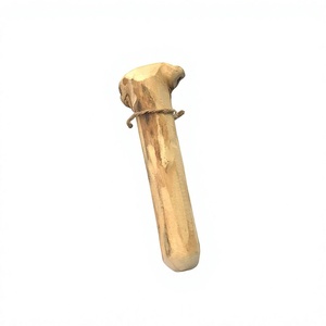 Juguete Masticable para Perros de Madera Natural con Cuerda, Accesorio Duradero para Limpieza Dental, Hecho en Vietnam - Product Image 1