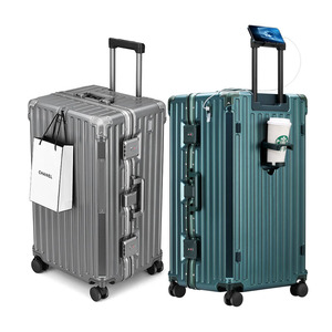 Valises Élégantes Spacieuses à Coque Rigide avec Cadre en PC et Aluminium, Résistantes aux Rayures, <span class=keywords><strong>Bagage</strong></span> <span class=keywords><strong>Cabine</strong></span> Walktrip Format Usine - Product Image 1