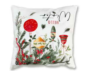 Kişiselleştirilmiş Özelleştirilmiş Karikatür Kare Noel Fındıkkıran Baskılı %100 Polyester Yıkanabilir Fermuarlı Ev Dekorasyonu Minderi - Product Image 5