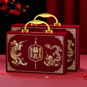 订婚婚礼嫁妆钱箱高档结婚用品嫁妆盒 - Product Image 3