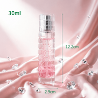 Mini Botellas de Perfume de 30 ml, Cilíndricas, con Superficie Facetada, Artísticas y Exquisitamente Elaboradas, Personalizadas con Logotipo y Caja