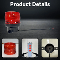 Feux de signalisation LED rouges CIGO, 30 mini-lampes stroboscopiques LED, étanches IP65, lentille en PC, avertissement d'urgence, sécurité pour camions