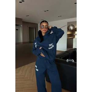 Conjunto Deportivo Azul Marino Darcey Talla Grande, Ligero, con Capucha, Resistente al Viento, Transpirable, para Invierno y Verano, Talla XL, con Logotipo Sublimado - Product Image 3