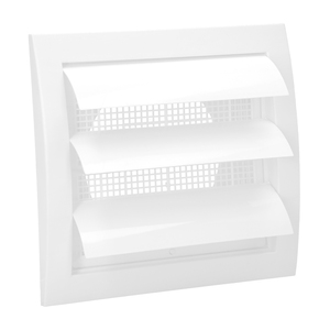 Griglia in plastica con rete posteriore e lamelle mobili 15x15 cm - Product Image 1