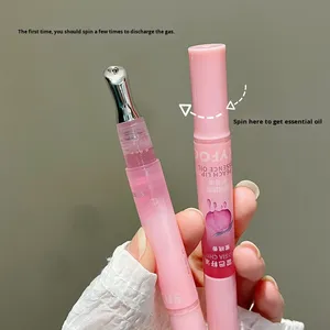 Pinkyfocus a base di <span class=keywords><strong>labbra</strong></span> olio dolce essenza di pesca sapore idratante <span class=keywords><strong>balsamo</strong></span> per le <span class=keywords><strong>labbra</strong></span> per la secchezza e le linee delle <span class=keywords><strong>labbra</strong></span> per l'autunno e l'inverno - Product Image 4