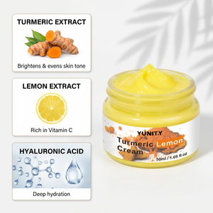 Crème hydratante réparatrice pour la peau au curcuma et au citron comme ingrédients principaux pour les soins quotidiens du visage - Product Image 3