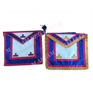 Narrow Gold Edging Provincial Mark Undress Lambskin Apron and <b>Collar</b> - Product Image 5