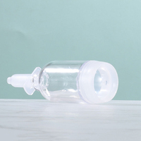 Flacon vide transparent ambré pour ampoules, 5ml, 10ml, 15ml, avec fond en silicone, personnalisable, pour sérum