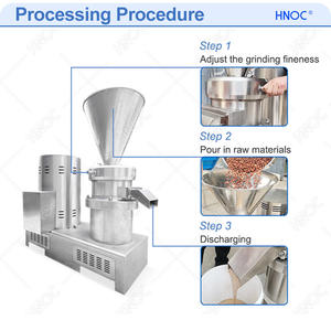 HNOC 100 <span class=keywords><strong>Kg</strong></span> por hora carne hueso molinillo <span class=keywords><strong>almendra</strong></span> Natural Tahini hacer Mini máquina de pasta de maní Industrial - Product Image 3