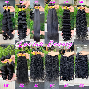 Lots de Cheveux Humains 100% Naturels Raides et Raides Crépus, Noir Naturel, 100g, 8-32 pouces, Vente en Gros - Product Image 6