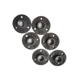 Dễ Uốn Sắt Công Nghiệp 3/4 Tầng Mặt Bích Màu Đen Tự Làm Mạ Kẽm Dễ Uốn Gang Sàn Ống Mặt Bích Cho Đồ Gỗ Ngoài Trời - Product Image 6