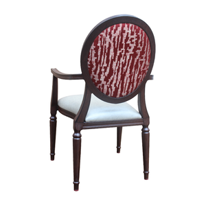 Silla de Respaldo Alto para Bodas <span class=keywords><strong>y</strong></span> Hogares de Ancianos, Sillas Resistentes para Restaurante u Hotel con Brazos, Tapizada en Tela de Lujo, Feria de Cantón 2025 - Product Image 3