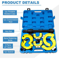 Kit de compresseur universel Macpherson Strut Spring Interchangeable Fourche Outil Réparation Auto Tool Set KIT Box
