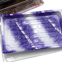 Boîte d'emballage jetable pour sushis avec couvercle transparent, plateau en plastique PET de qualité alimentaire épaissi pour supermarché, comptoir de charcuterie, vente à emporter, pain