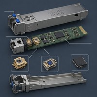 Module émetteur-récepteur optique Cisco SFP 10G SR 850nm 300m OM3 400m OM4 MMF FCoE HPC avec connecteur LC, garantie 1 an