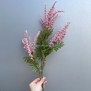 <span class=keywords><strong>Flor</strong></span> artificial de alta calidad <span class=keywords><strong>Acacia</strong></span> <span class=keywords><strong>Flor</strong></span> de plástico Felpa Trigeminal King Flores artificiales de lavanda púrpura - Product Image 5