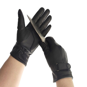 Guanti in Pelle di Capra Resistenti al Taglio e all'Abrasione, Ispirati alle Forze Speciali, Certificati BSCI, Neri - Product Image 1