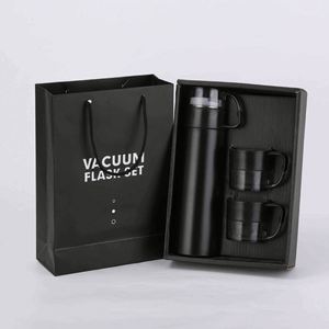 Vacuum Flask Set Stainless Steel Double Wall Insulated With Gift Box Minimalist <b>Design</b> Tumblers Business Gift Set - Product Image 1