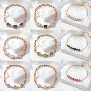 Colección <span class=keywords><strong>de</strong></span> Pulseras XUPING con Circonitas Cúbicas Variadas y Baño <span class=keywords><strong>de</strong></span> Oro, Pulseras <span class=keywords><strong>de</strong></span> Moda y Pulseras Tennis al por Mayor para Mujer - Product Image 4
