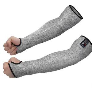High Safety Forearm Protection HPPE Cut Resistant Arm Sleeve with Thumb Hole