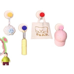 Wall <b>Hooks</b> With Suction Cup Strong Adhesion Removable For <b>Bathroom</b> Kitchen Door Wall Storage - Product Image 2