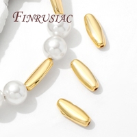 Perles d'espacement plaquées or 18 carats Séparateurs d'accessoires de bijoux à bricoler soi-même pour bracelets et colliers