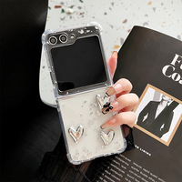 RanTong TPU Coque de téléphone transparente antichoc écologique Love pour ZFlip5/ZFlip6