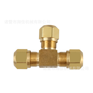 Xiangjia Machinery Brass T-Connector 12mm Air Brake Fittings For Pneumatic Truck Systems - Product Image 1