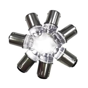 Ampoule de voiture 24V 12V à clignotement stroboscopique LED automatique P21W P21 1156 BAU15S 1157 BA15S BAY15D 3030 9SMD, Lampe de signalisation à lentille diamant Rouge Ambre Bleu - Product Image 3