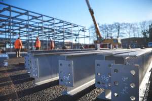 Khung chính của khách sạn hạ cánh theo phong cách hiện đại đã hoàn tất xưởng Xây Dựng Văn phòng Kết Cấu Thép hiện đại - Product Image 2