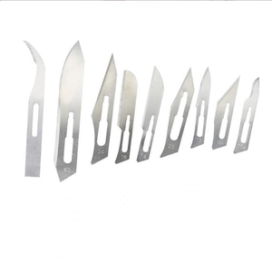 डिस्पोजेबल मिनी सर्जिकल ब्लेड चाकू मैनुअल स्टेरिल स्टेनलेस स्टील टिकाऊ मशीन-संचालित धातु आधार - Product Image 1