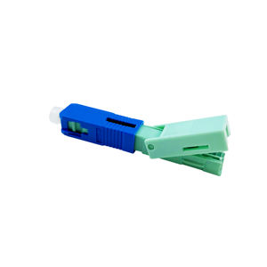 Connecteur rapide <span class=keywords><strong>APC</strong></span> UPC monomode pour équipement à fibres optiques Assemblage de champ vert bleu Assemblage optique de câble de dérivation FTTH rapide - Product Image 3