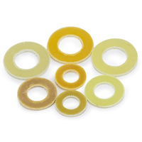 Joint en résine époxy jaune M3 M4 M5 M6 M8 M10 M12 personnalisé entretoises isolantes rondelle plate DIN 125