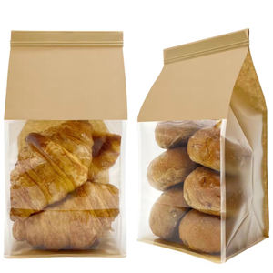 Commercio all'ingrosso eco-Friendly pane di cottura sacchetti di carta Kraft di imballaggio composito sacchetti di cibo per biscotti <span class=keywords><strong>Toast</strong></span> panini - Product Image 5