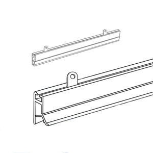 Penyangga Poster Plastik Supermarket dengan Tiang Gantung Strip Samping PVC Transparan Model Tiang Bendera Iklan XH290 Dapat Disesuaikan - Product Image 4