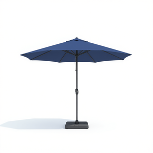 ร่มกันแดดกลางแจ้ง 3 เมตร โพลีเอสเตอร์ ยกด้วยมือ ปรับเอียงได้ โครงอะลูมิเนียม ฐานพลาสติก ใช้สำหรับลานบ้าน ป้องกันรังสียูวี - Product Image 1