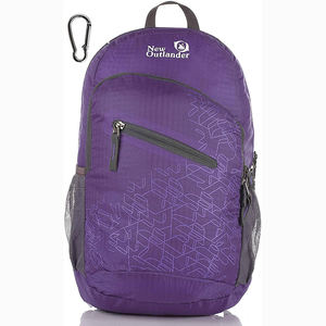 Free sample Source manufacturing foldable <b>backpacks</b> made of polyester that are waterproof for hiking and travel - Product Image 1