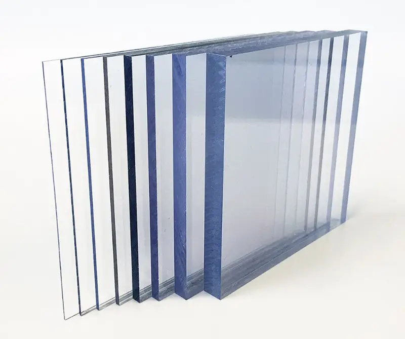 Fabrikdirekt starke Schlagzähigkeit uv-beständige feste Polycarbonatplatte für Fenstermarkise DIY Gewächshaus