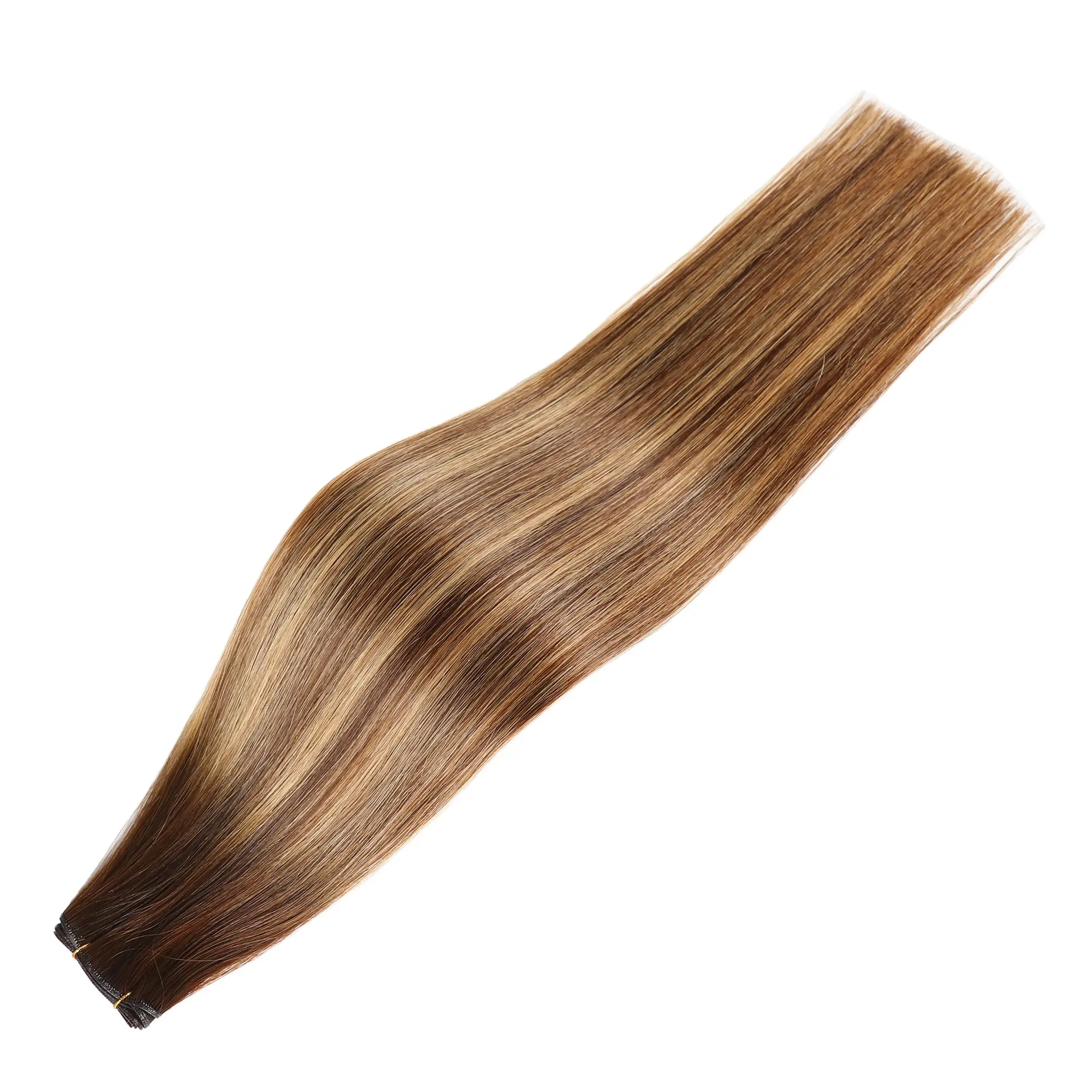 Yongchuan RTS salon quality cuticle intact genius weft seamless weft sew in human hair extensions