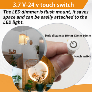 Smart 5V <span class=keywords><strong>12V</strong></span> 24V sensore Touch Dimmer <span class=keywords><strong>interruttore</strong></span> No-Limit <span class=keywords><strong>On</strong></span>-<span class=keywords><strong>Off</strong></span> <span class=keywords><strong>interruttore</strong></span> induttivo per armadio da cucina luce LED - Product Image 2