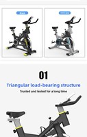 Vélo de spinning haute performance 2026, vente chaude, doté d'un système de poulie de grande taille, vélo commercial intelligent ultra-confortable pour la maison et la salle de sport
