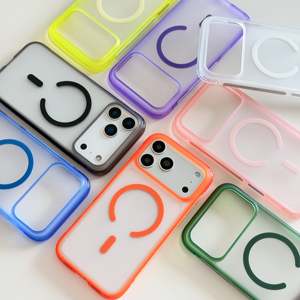 TPU+PC Matte Texture Transparent Shockproof Anti-Drop <b>Camera</b> Frame Protective <b>Magnetic</b> Mobile Phone Cases For iPhone 18 Pro Max - Product Image 5