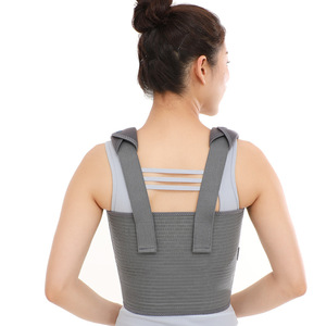 Leyubang Rib Support Strap Dark Gray Adjustable Breathable Unisex Chest And Shoulder Brace For Posture Correction - Product Image 1
