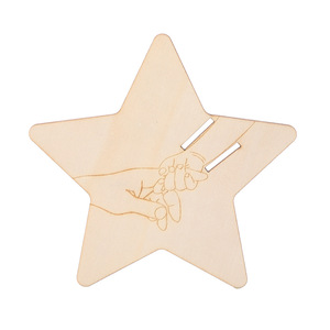 Plaque commémorative de <span class=keywords><strong>naissance</strong></span> en bois, support de présentation pour bracelet de nouveau-né, cadeau d'anniversaire et de pleine lune, panneau de présentation nouveau-né - Product Image 6