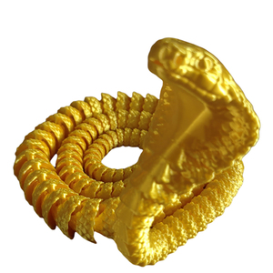 Naturally Degradable PLA Decompression Custom 3d Printed Snake Toys Wholesale Custom New 3d Printed Articulated Cobra Snake - Product Image 1